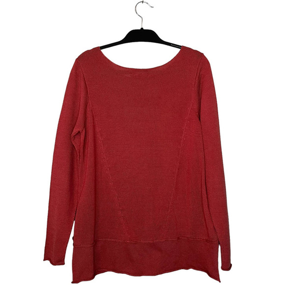 Peruvian Connection Bohemian Indie Asymmetrical Pima Cotton Lagenlook Sweater - Picture 3 of 10